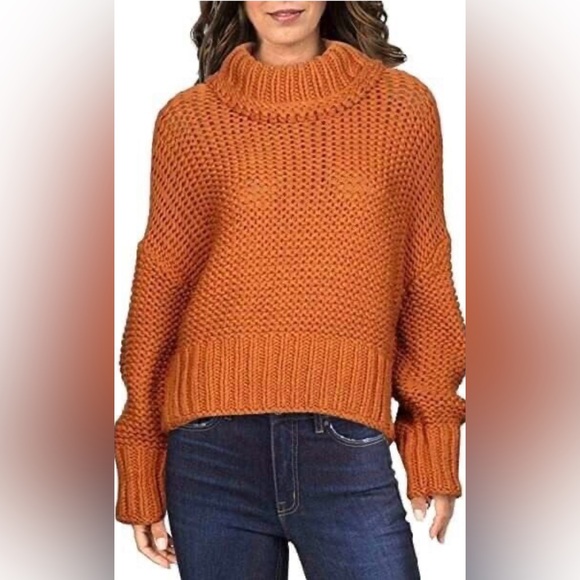 Free people chunky sweater in terracota - Picture 4 of 5